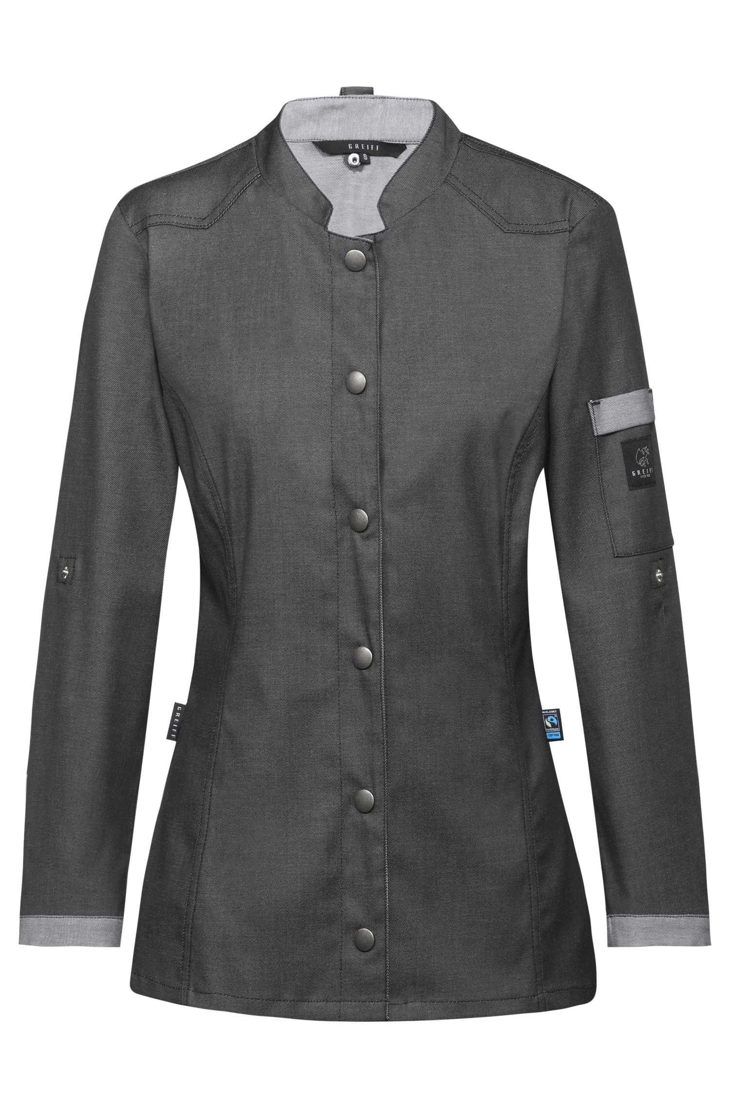 Greiff, Damen Kochjacke im Bikerstyle 5415.6910