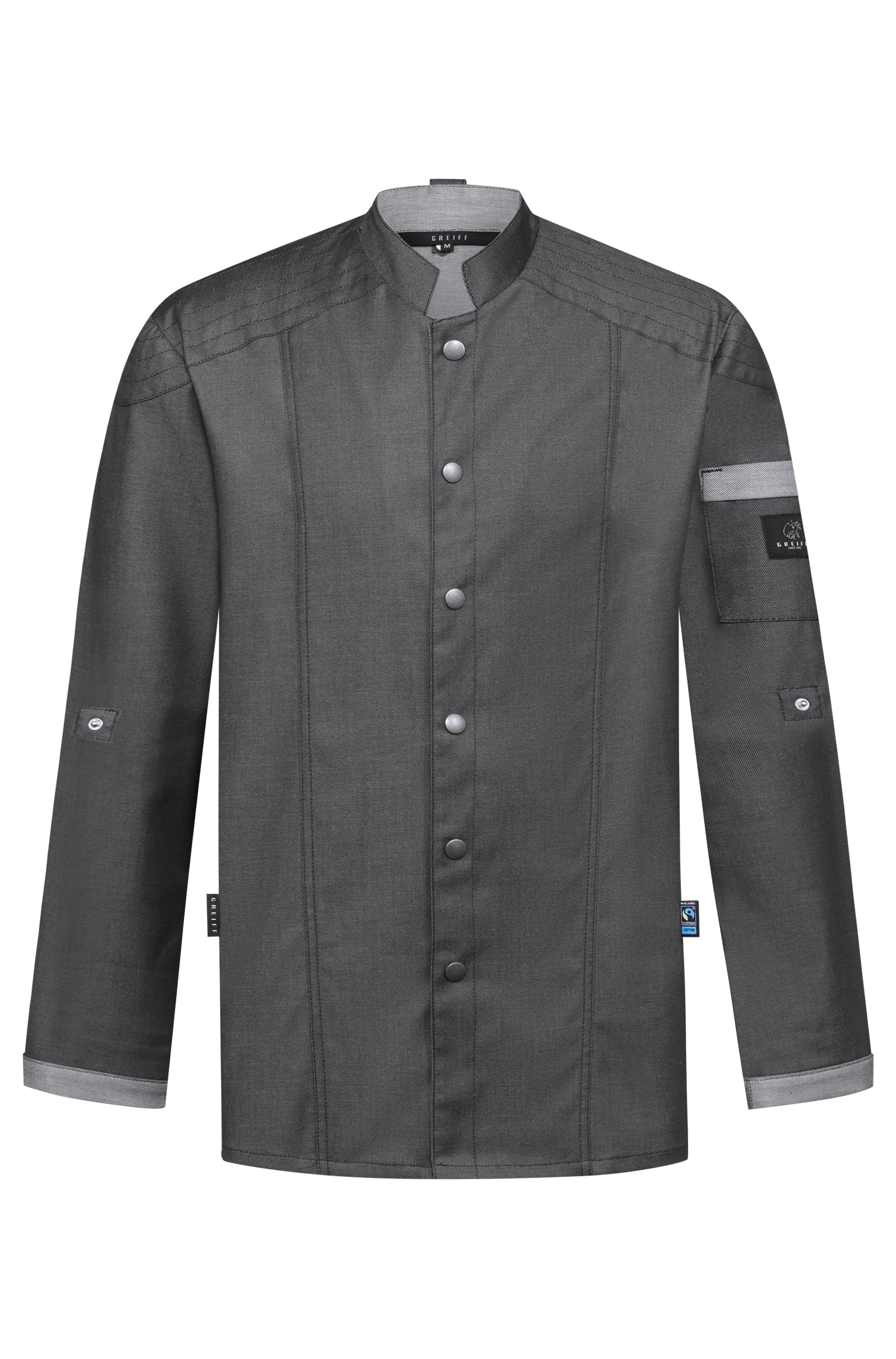 Greiff, Herren -Kochjacke im Bikerstyle 55721.6910. Greiff, Herren -Kochjacke im Bikerstyle 55721.6910.