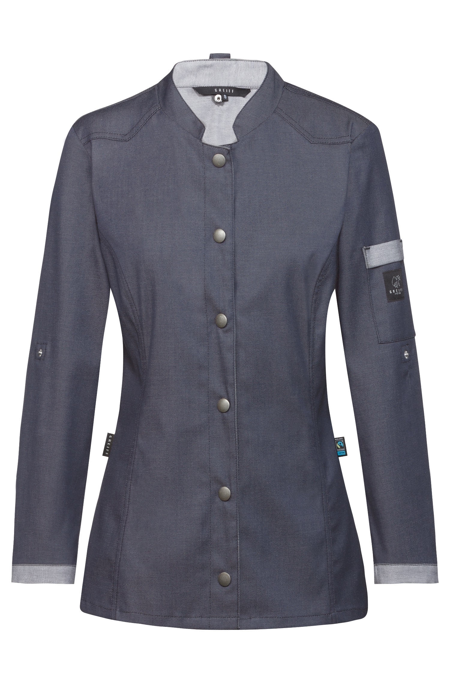 Greiff, Damen Kochjacke im Bikerstyle 5415.6910 Greiff, Damen Kochjacke im Bikerstyle 5415.6910