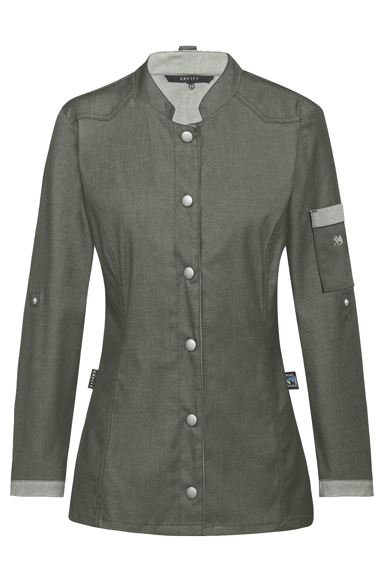 Greiff, Damen Kochjacke im Bikerstyle 5415.6910